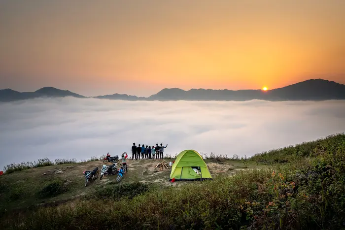 tent camping