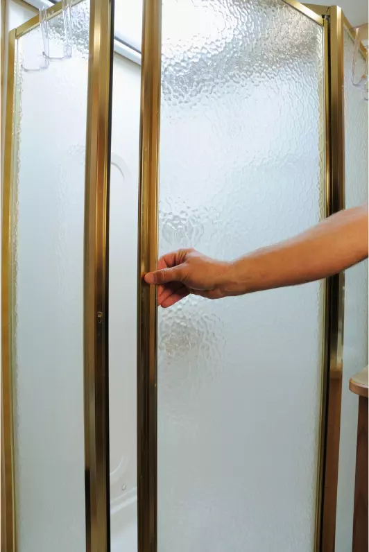 showering in an RV