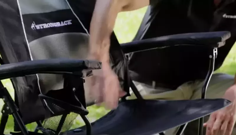 Strongback Elite Folding Camping Chair
