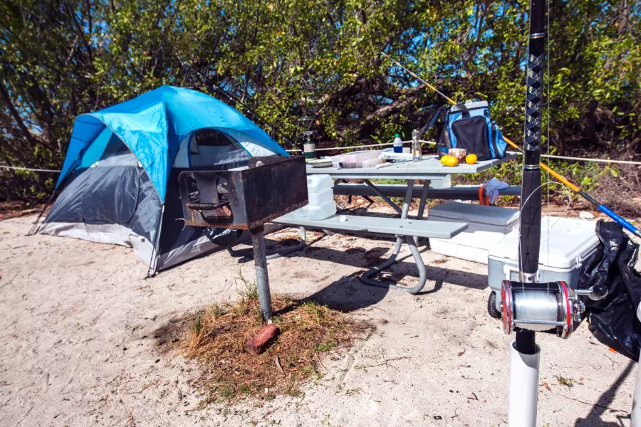 Florida beach camping